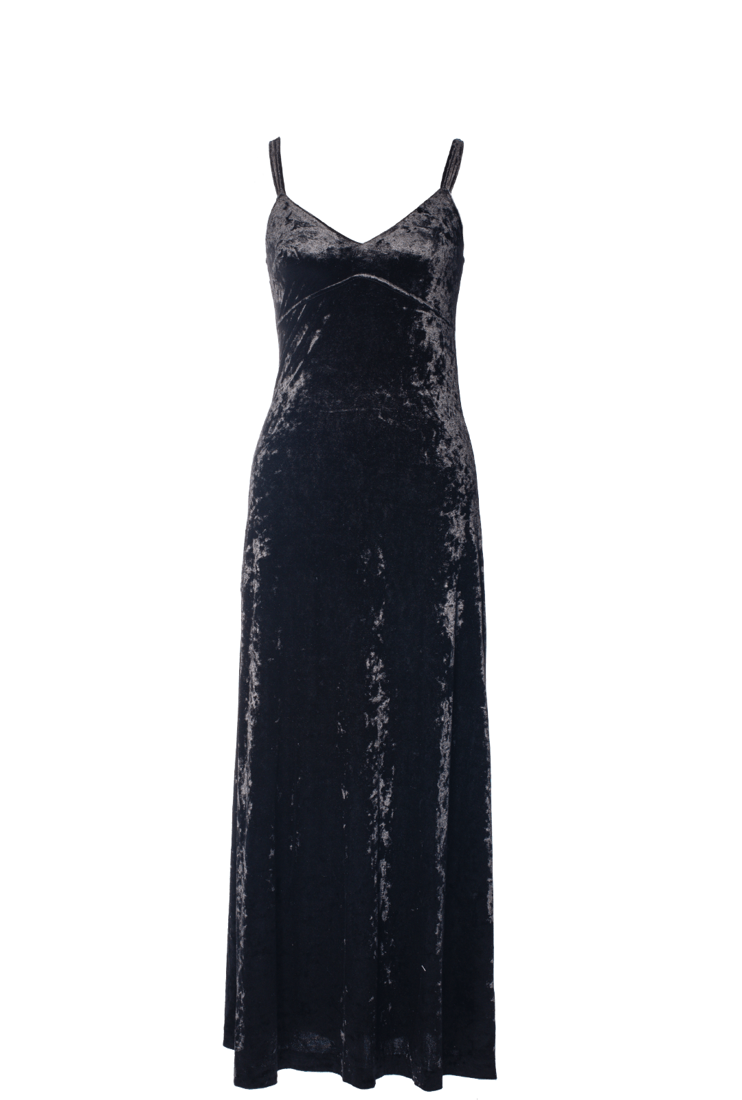 Schwarzes Samtkleid