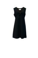 Schwarzes YSL Vintage Kleid mit Schleife