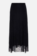 Midirock aus Spitze schwarz