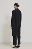 Blazer-Set mit Schal-Detail schwarz