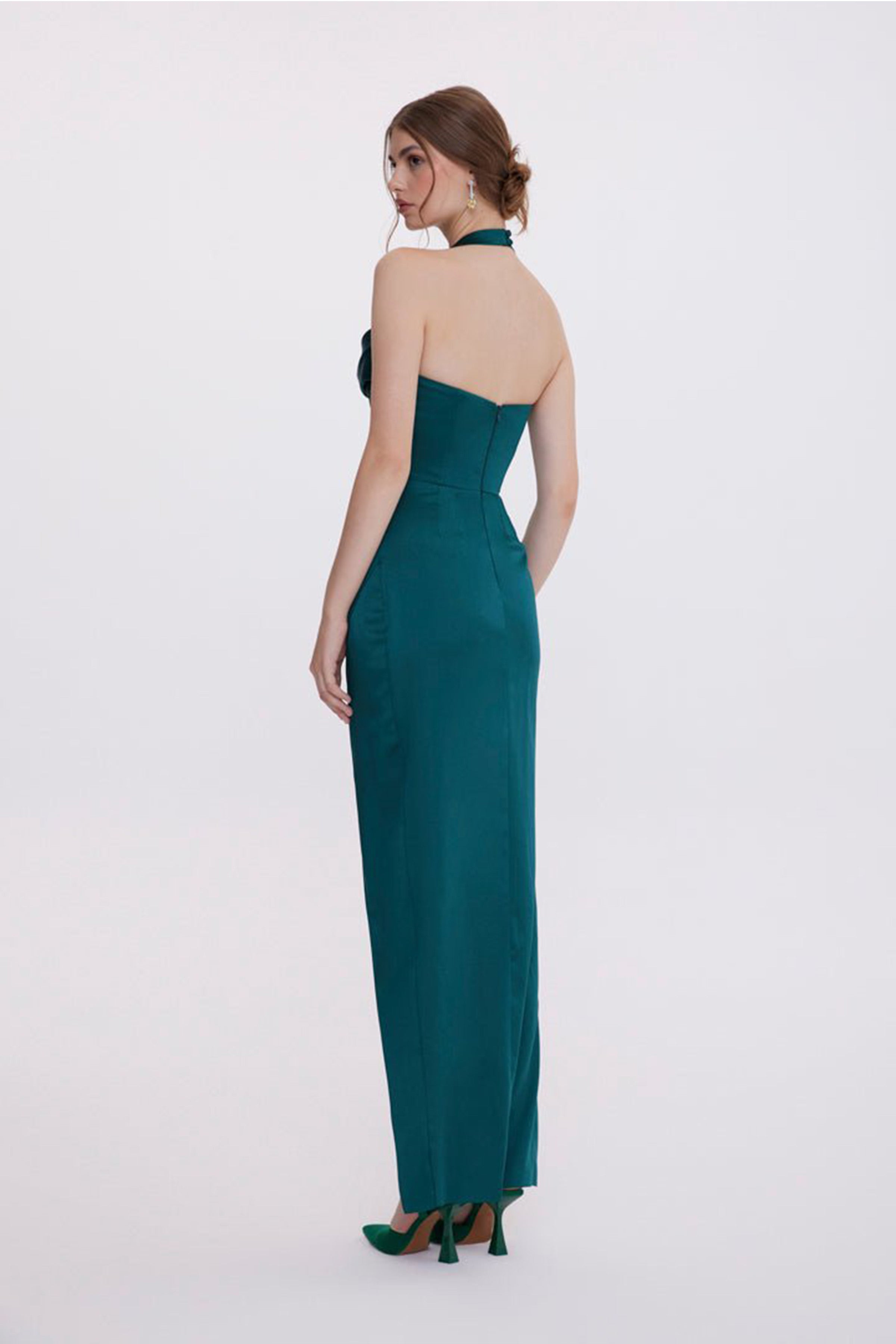 Beatris Dress Midnight Green